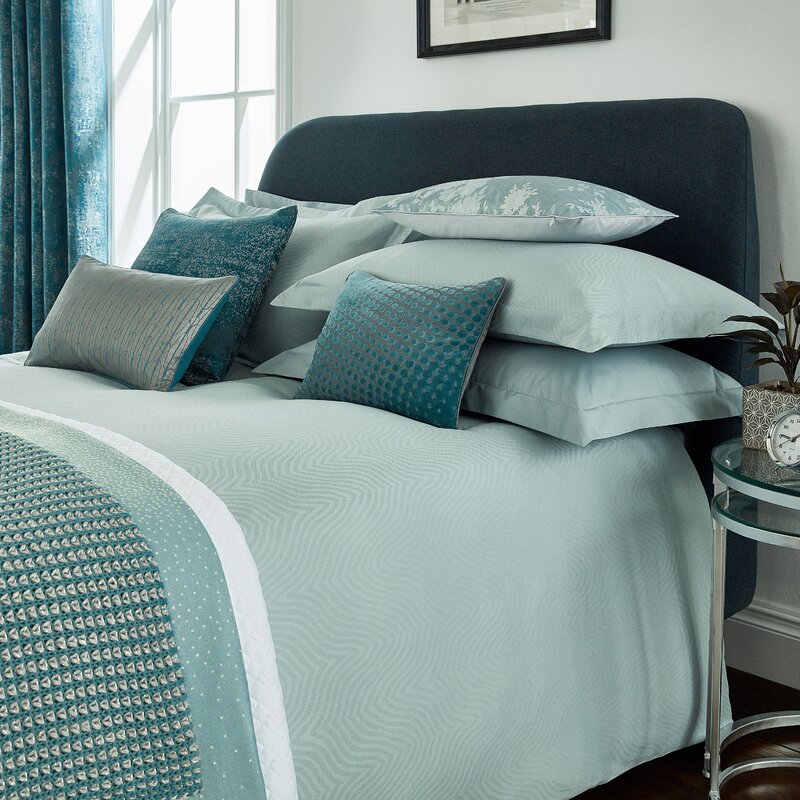 Peacock Blue Hotel Santal 250 Tc Duvet Cover Set Wayfair Co Uk