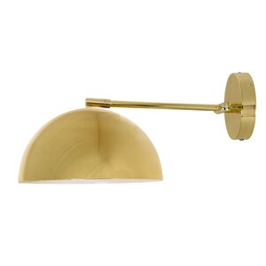 Round Metal 1-Light Wall Armed Sconce