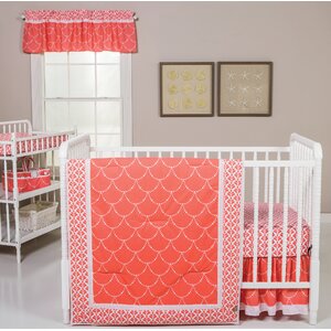 Shell 3 Piece Crib Bedding Set