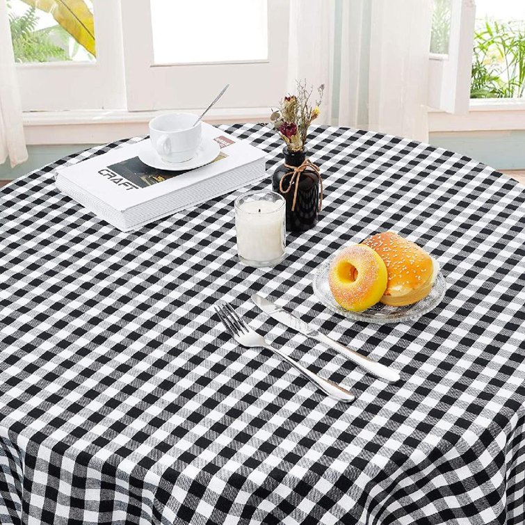 Countryside Gingham Check Tablecloth Table Cover Outdoor Picnic Fabric Cloth New 