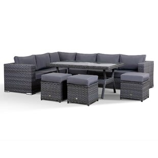 9 Seater Rattan Corner Sofa Set Image