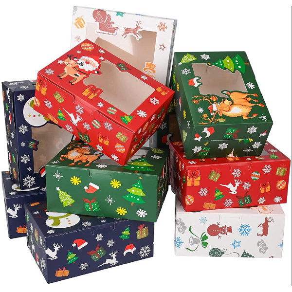 Retro Merry Christmas Santa Wooden Faux Book Storage Stash Gift Box 13 Inch 