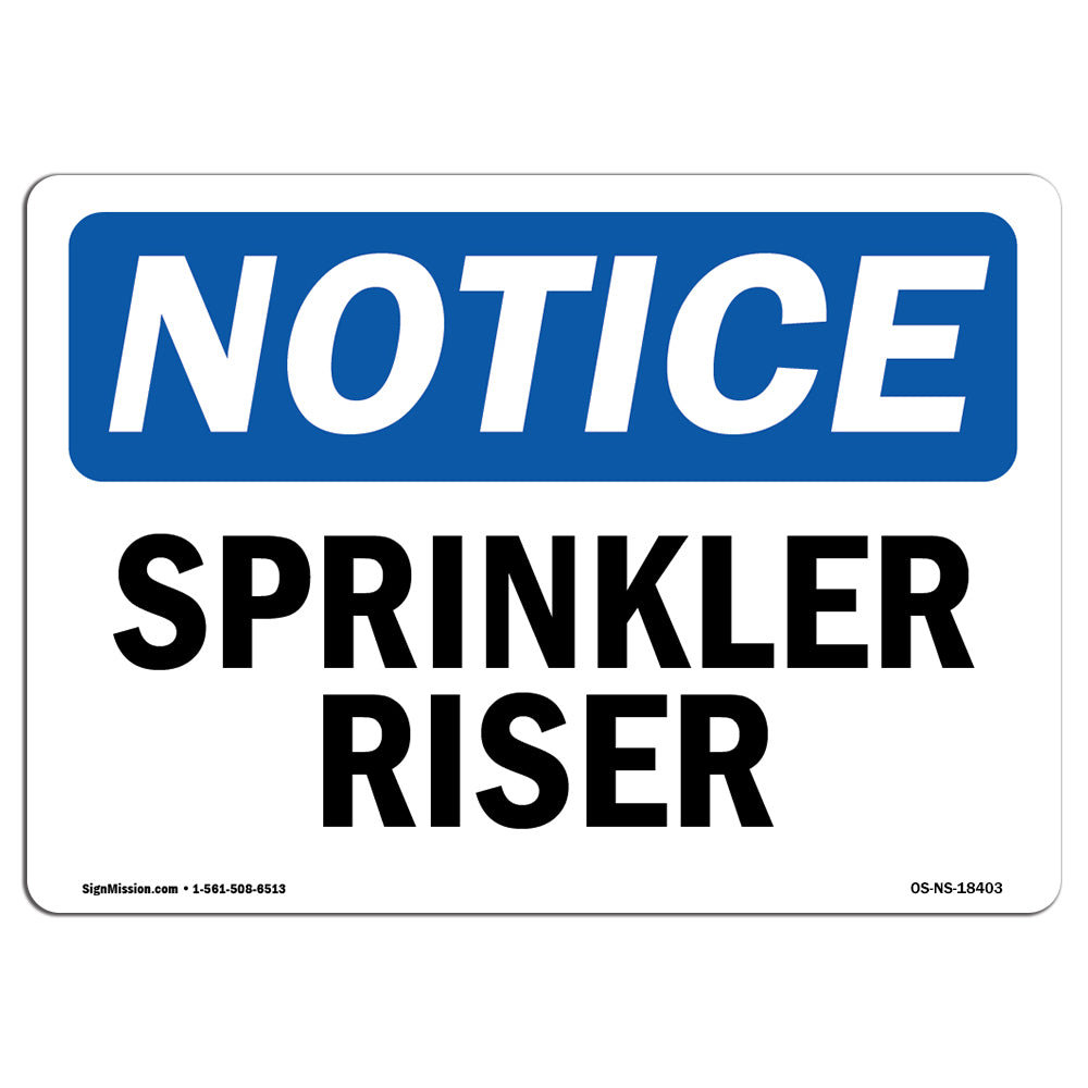 SignMission Sprinkler Riser Sign Wayfair