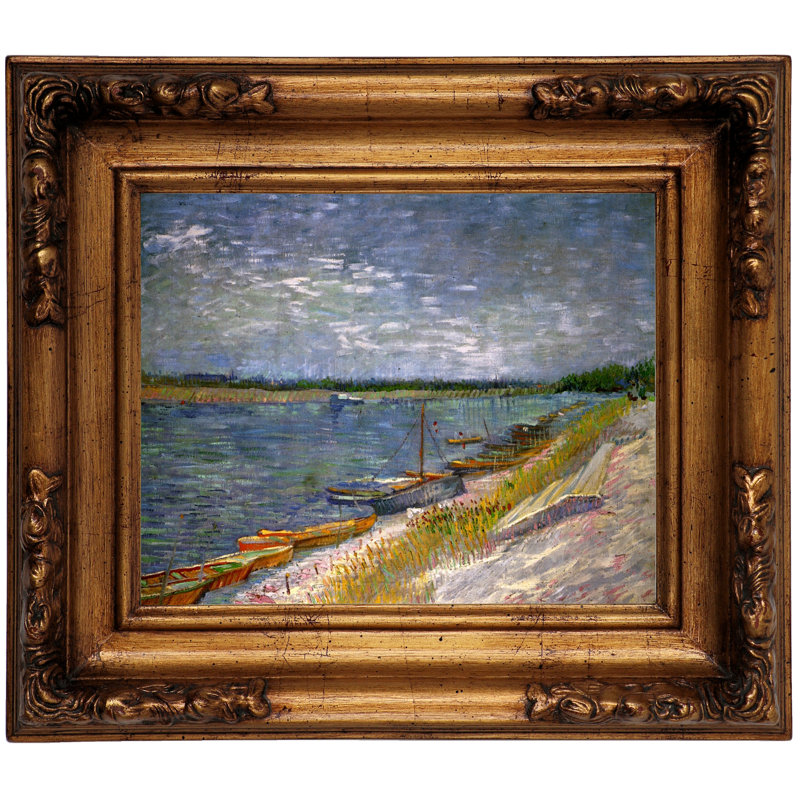 Vault W Artwork View Of A River With Rowing Boats By Vincent Van