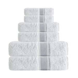 Unique Turkish Smooth Cotton 6 Piece Towel Set