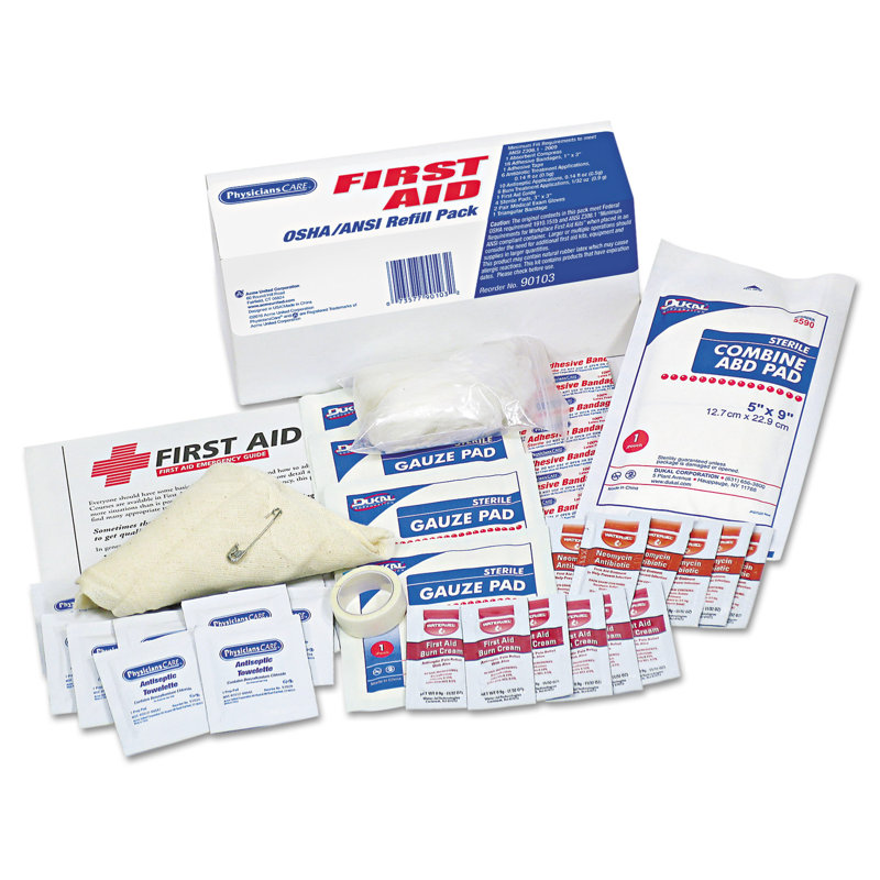 Physicianscare Ansi / Osha First Aid Refill Kit, Contains 48 Pieces