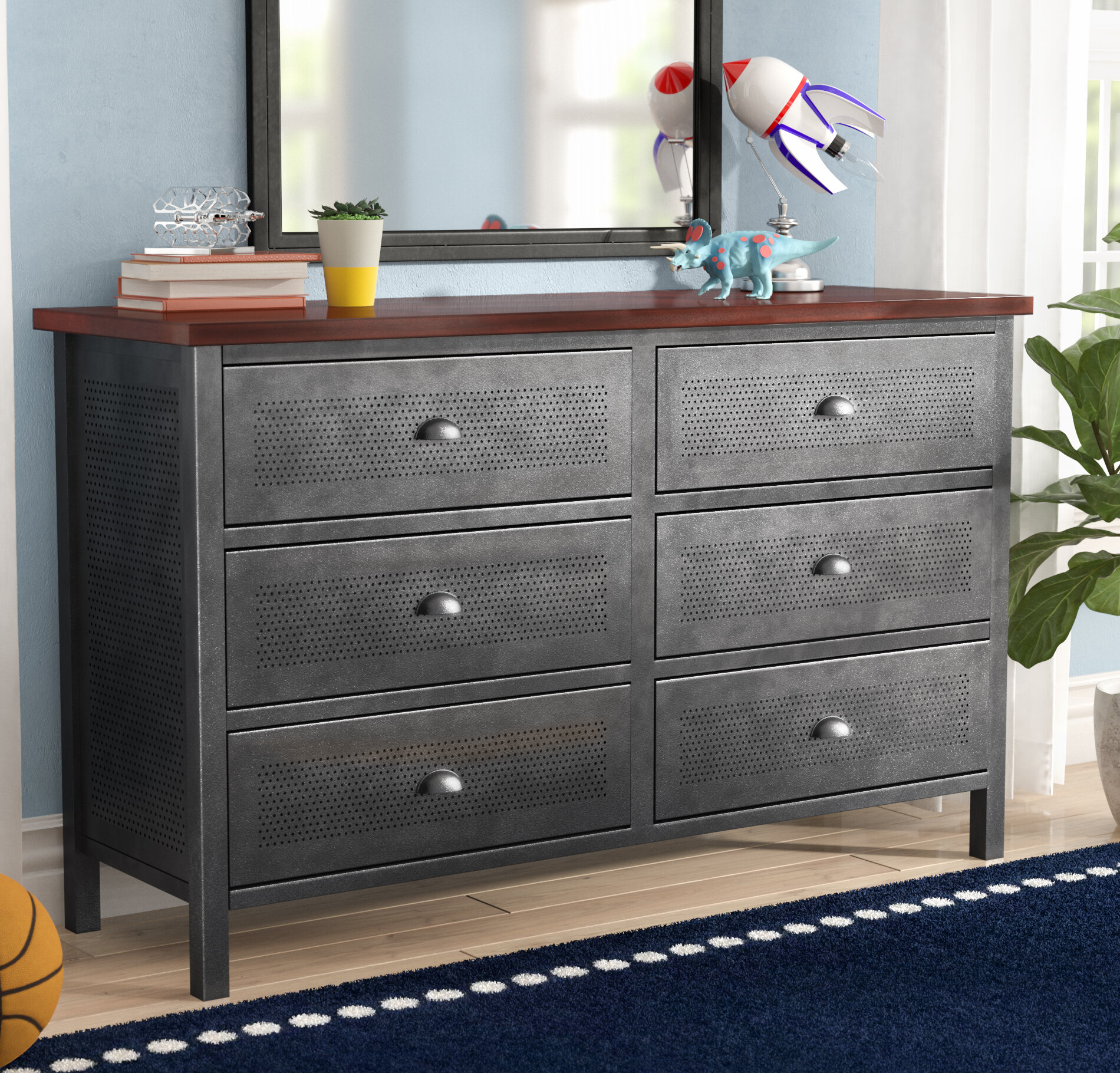 Viv Rae Florence 6 Drawer Double Dresser Reviews Wayfair Ca