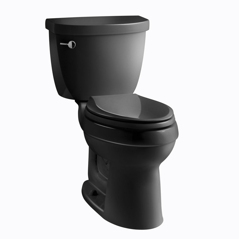 K 3609 U 47 Kohler Cimarron Comfort Height 1 28 Gpf Water Efficient Elongated Two Piece Toilet With Aquapiston Flush Technology Left Hand Trip Lever And Insuliner Tank Liner Seat Not Included Wayfair