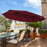 Lighted Rectangular Patio Umbrellas You Ll Love In 2020 Wayfair