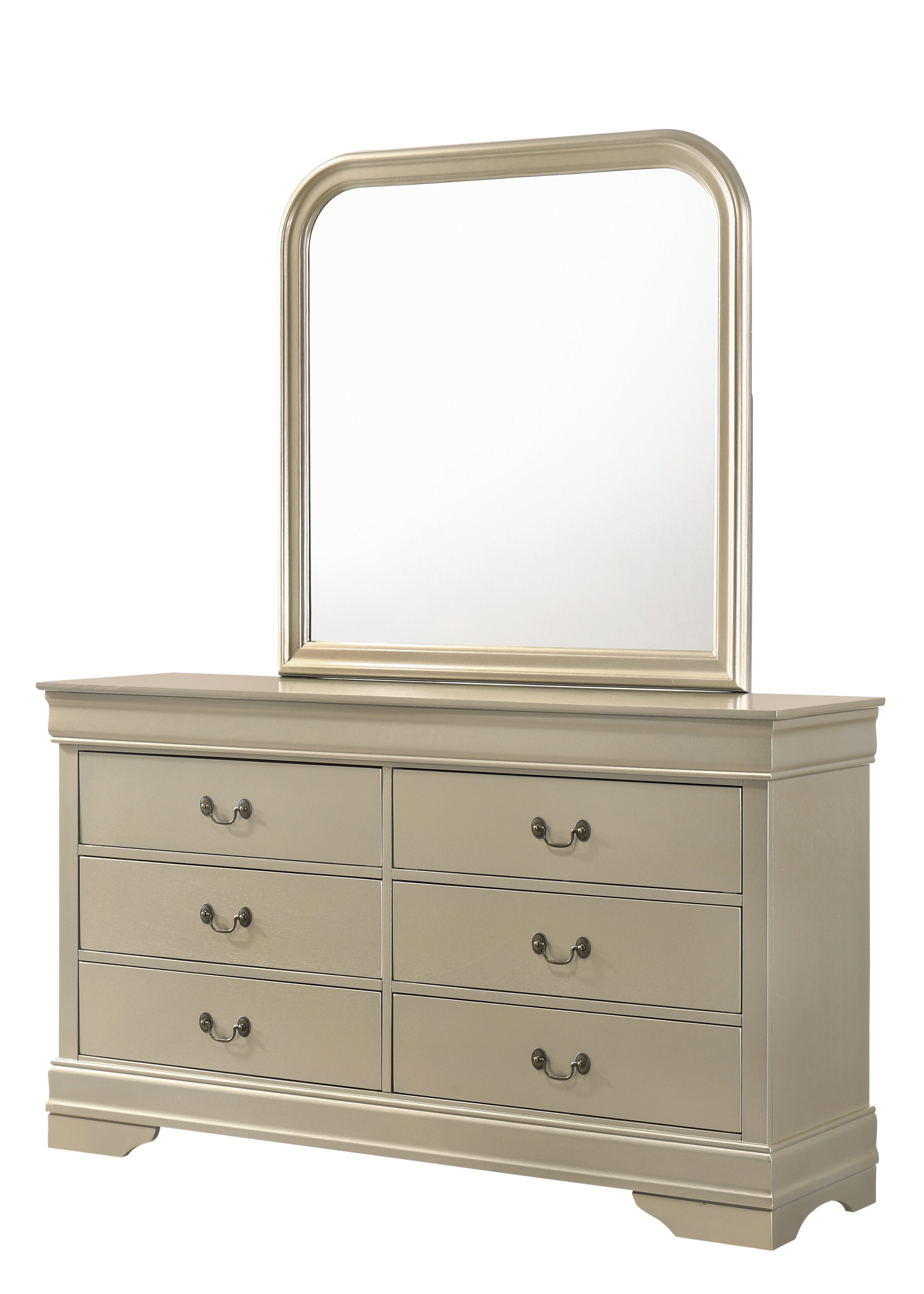 Charlton Home Louis Philippe Beveled Dresser Mirror Wayfair