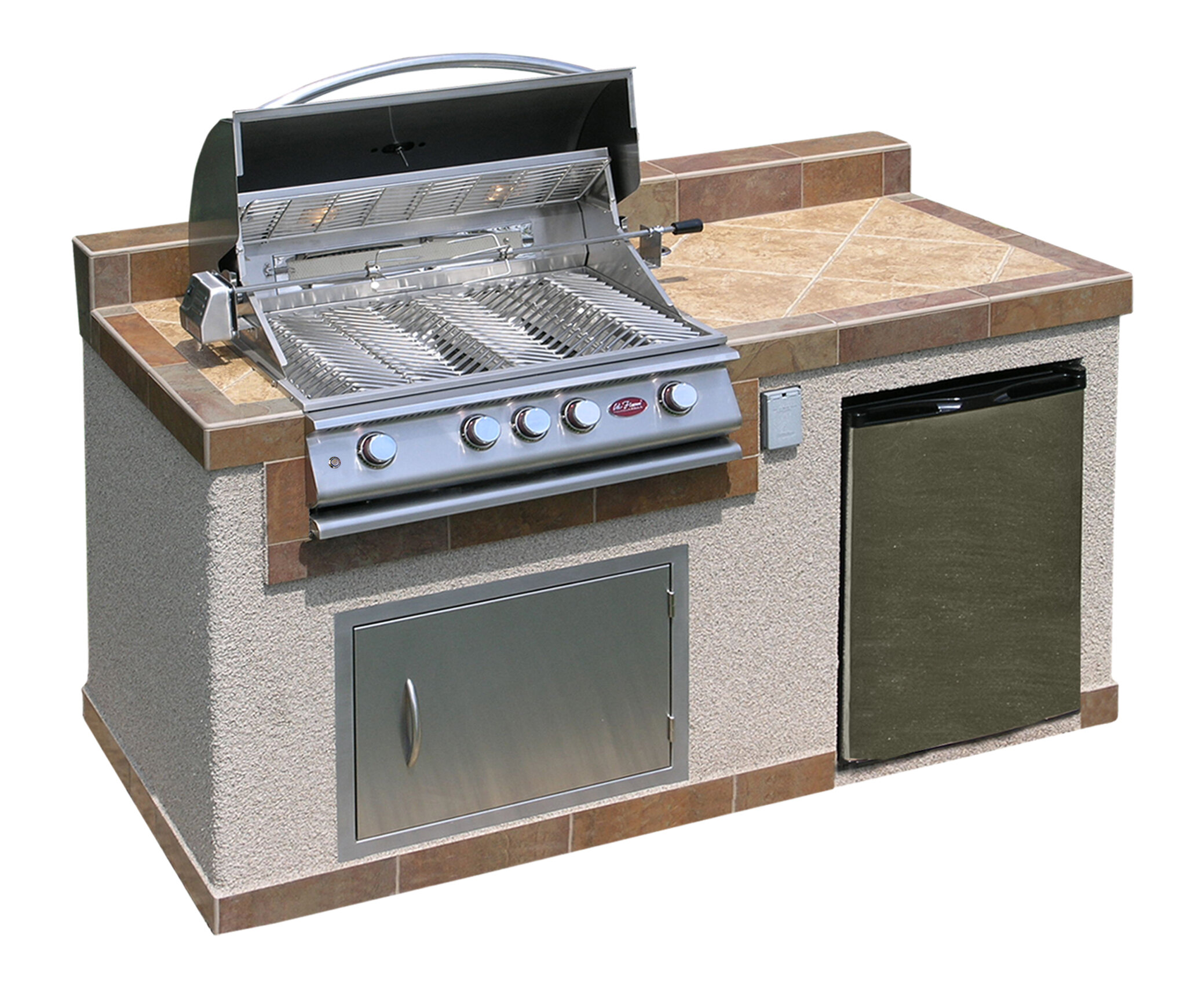 Cal Flame 4 Burner Built In Propane Grill With Cabinet Wayfairca