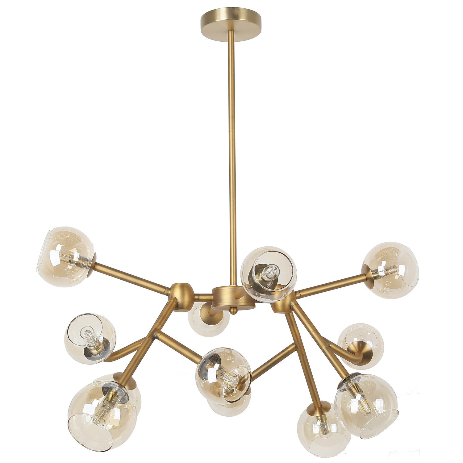 George Oliver Kody 12 Light Sputnik Modern Linear Chandelier Wayfair