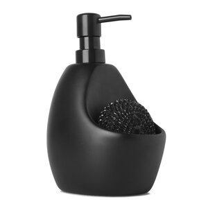 Joey Soap Dispenser/Scrubby Combo in Black