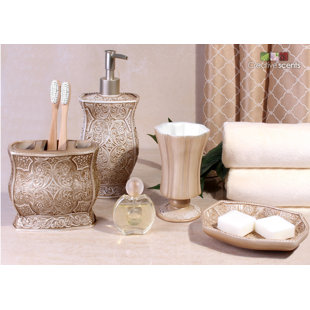 Go to store & view more images Astoria Grand Terrence 4-Piece Bathroom Accessory Set