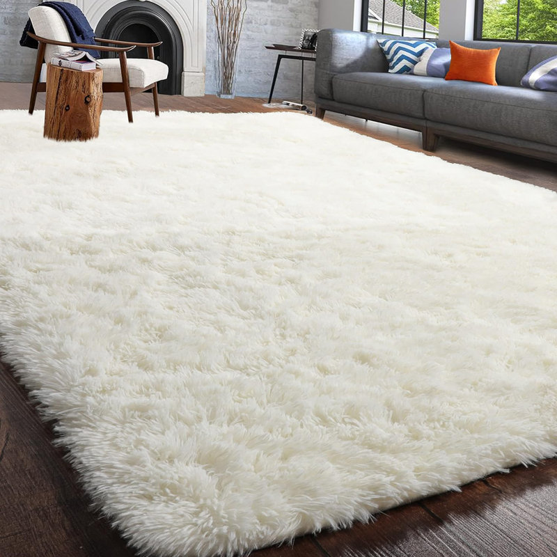 Rectangle Gladys Commercial Use Area Rug with Non-Slip Backing Rug Size: Rectangle 5' x 8'