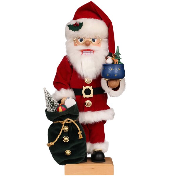 The Holiday Aisle® Christian Ulbricht Santa Musicbox Nutcracker | Wayfair