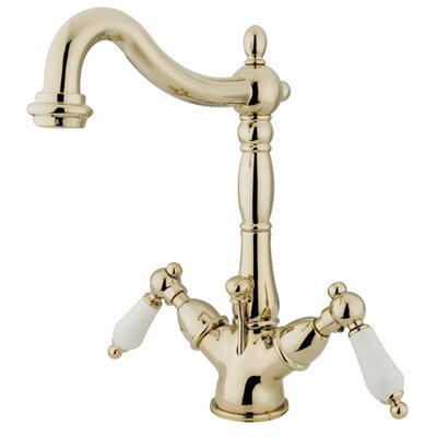 Heritage Mono Deck Bathroom Faucet With Brass Pop Up Drain