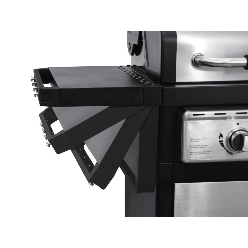 Dyna Glo Smart E Living 2 Burner Propane Gas Grill With Side Smart E Living 2 Burner Propane Gas Grill With Side Shelves