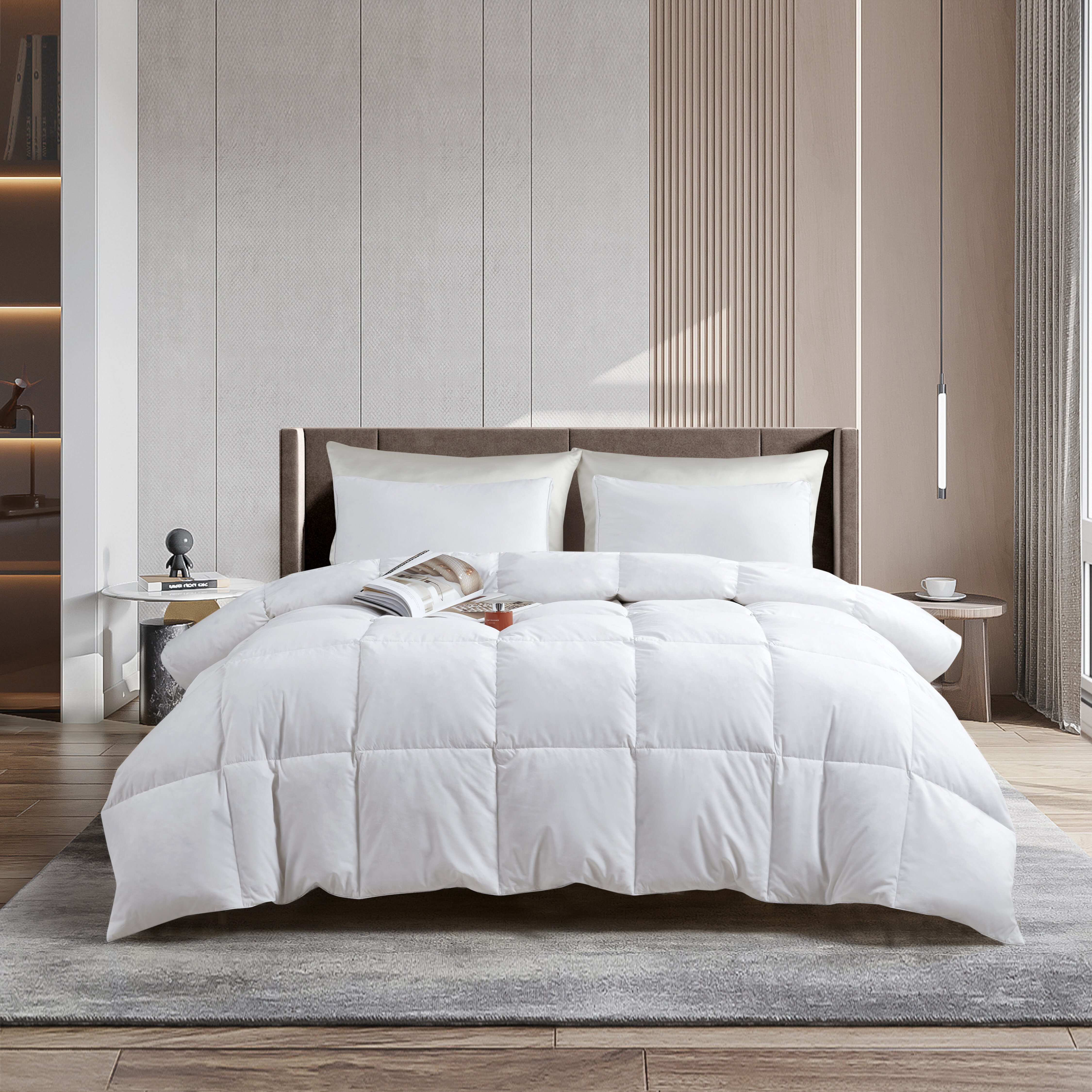 serta perfect sleeper all natural feather and down comforter