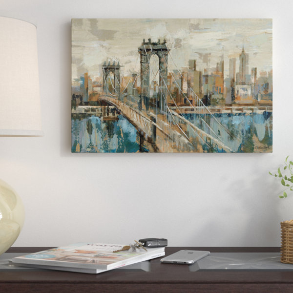 East Urban Home New York View By Silvia Vassileva Painting Print