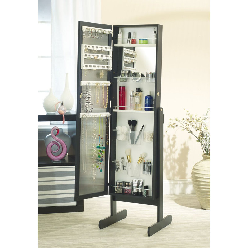 Pizarro Makeup Organizational Jewelry Armoire With Mirror Reviews