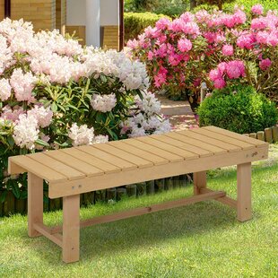 Picknick-Tisch Gartenbank 2-in-1 Sitzbank umklappbare Garten-Garnitur Holz Lehne 