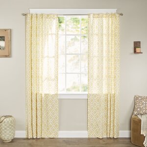 Meka Diamond Single Curtain Panel