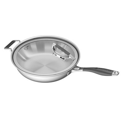 Cookcraft By Candacecookcraft By Candace 13 In Stainless Steel Frying Pan With Lid Cookcraft By Candace Dailymail