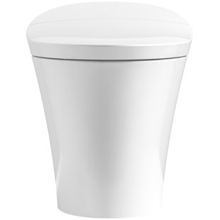 Rear Flush Toilets Wayfair Veil Intelligent Skirted 1 Piece Elongated Dual Flush Toilet