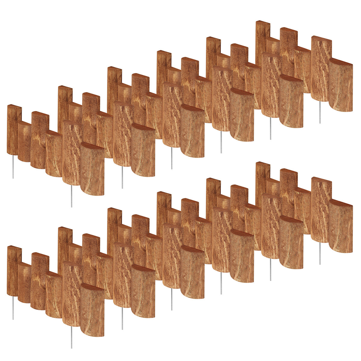 Greenes Fence 7 In H X 1 5 Ft W 12 Pack Half Log Edging Reviews Wayfair