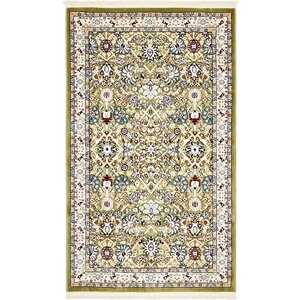 Courtright Green/Tan Area Rug