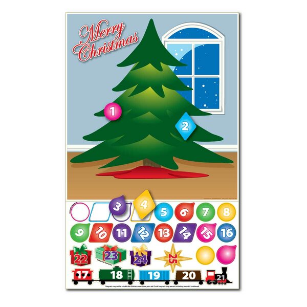24 Days Countdown to Christmas Advent Calendar Hanging Fabric Christmas Tree Shaped Advent Calendar 34 Tall Wall /& Door Hanging Xmas Decoration MACUNIN Christmas Countdown Calendar