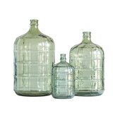 Green Glass Decorative Bottles