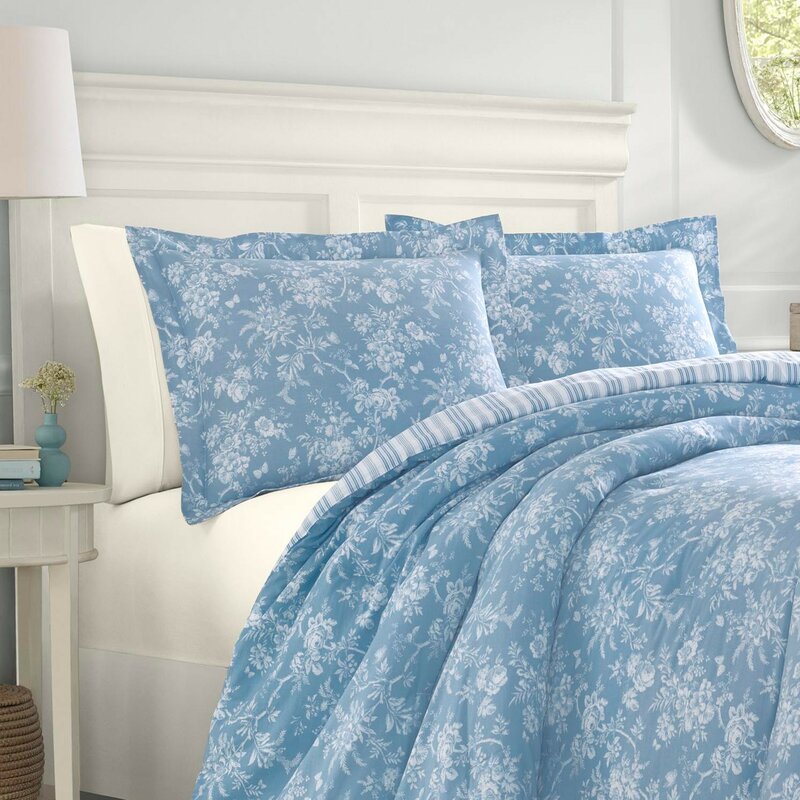 Laura Ashley Home Reversible Comforter Set Wayfair