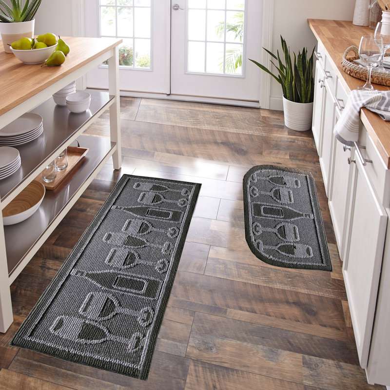 Red Barrel Studio Belenda Non Slip Safety Water Absorbent Soft Wine Cheers Kitchen Mat Wayfair