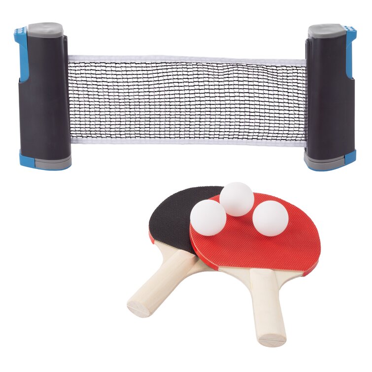 Brybelly Pong on The Go Portable Table Tennis Playset With Net Paddles Balls for sale online 