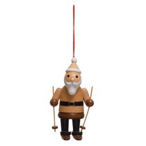 Lenox Santa's Downhill Dash Snow Skiing With Gifts 8" Tall Christmas Figurine 