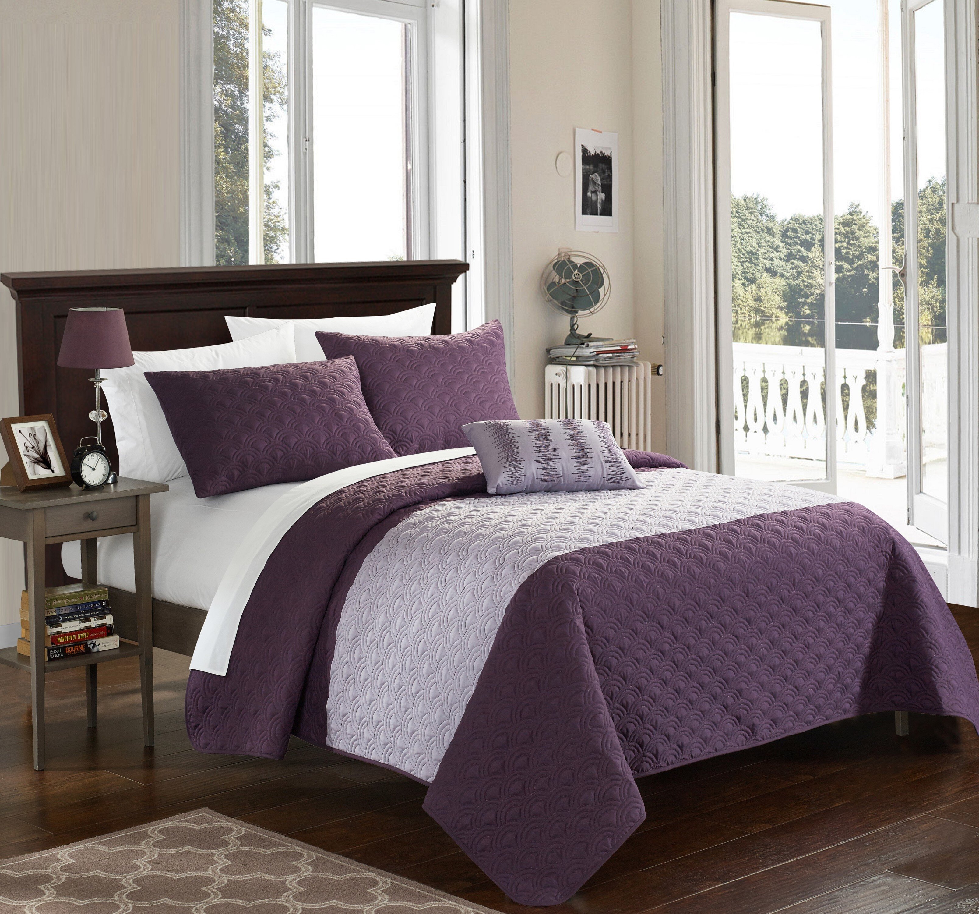 King Size Purple Quilts, Coverlets, & Sets You'll Love in 2021 | Wayfair