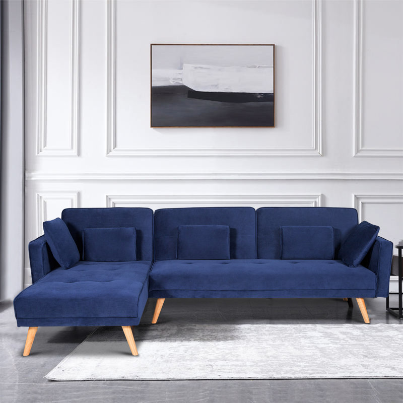 Corrigan Studio® 3 Person Sofa Sectional Couch Sofa For ... ··· mid century sofa mid century modern design with tufted back and seat converts sofa cama sleeper lounge upholstery fabric sofa.
