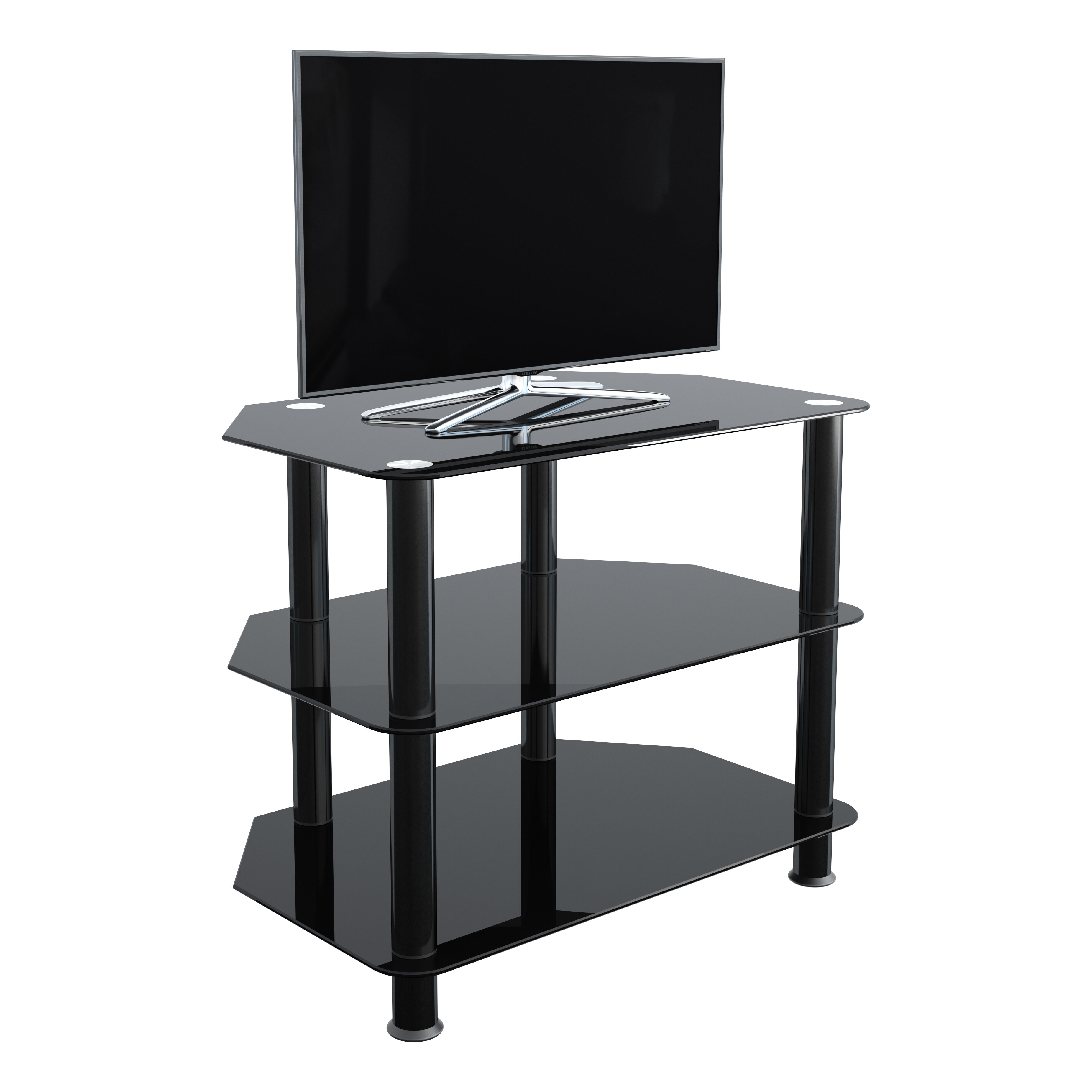 Details about   AVF SDC600-A TV Stand for Up to 32-Inch TVs Black Glass Assorted Styles 