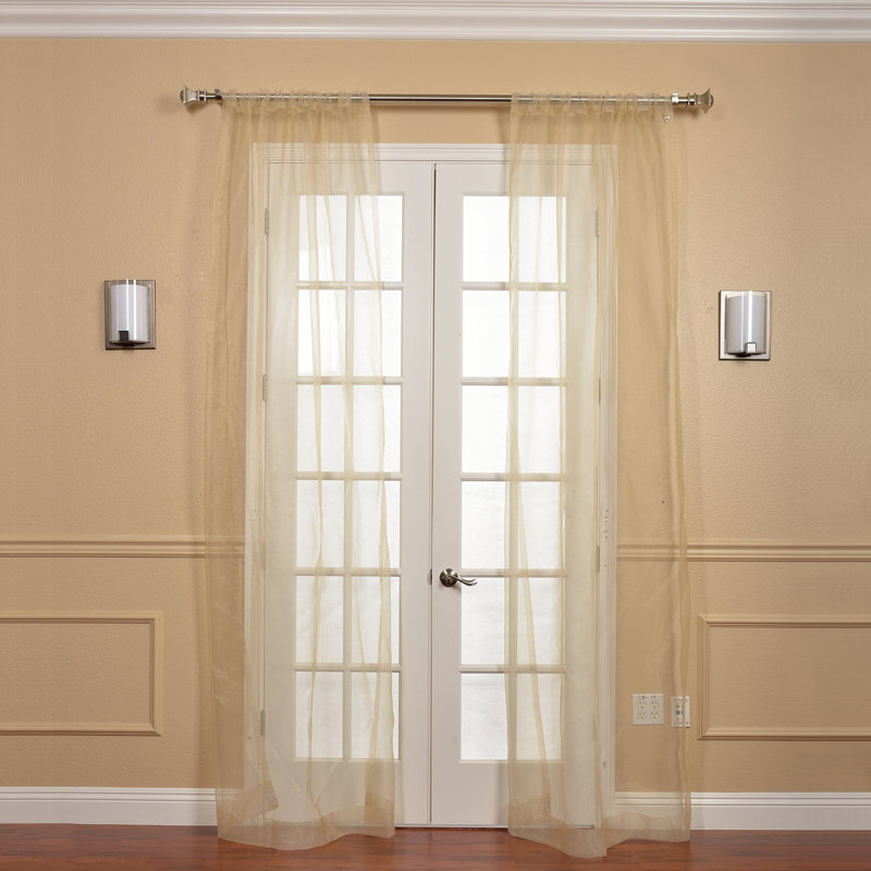 Ophelia Co Annabel Organza Sheer Rod Pocket Curtain Panels