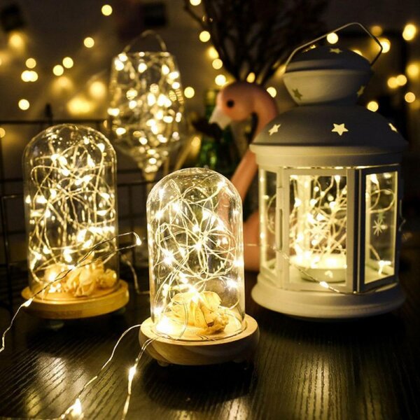 Led Copper Wire Light 2 Pack 30 Led/3m Led Battery For Outdoor Indoor Decoration 