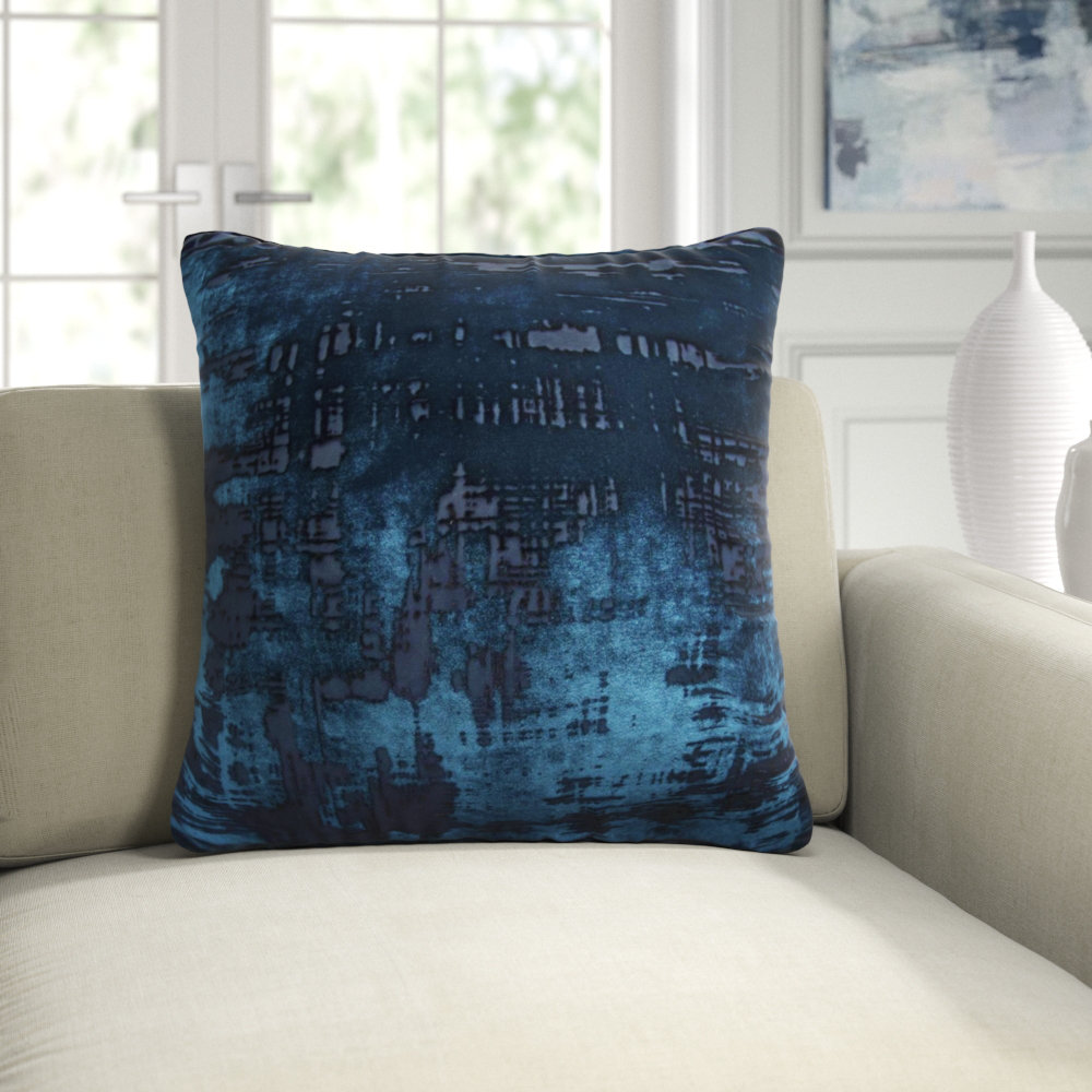 Kevin O Brien Studio Brushstroke Velvet Abstract Throw Pillow Perigold