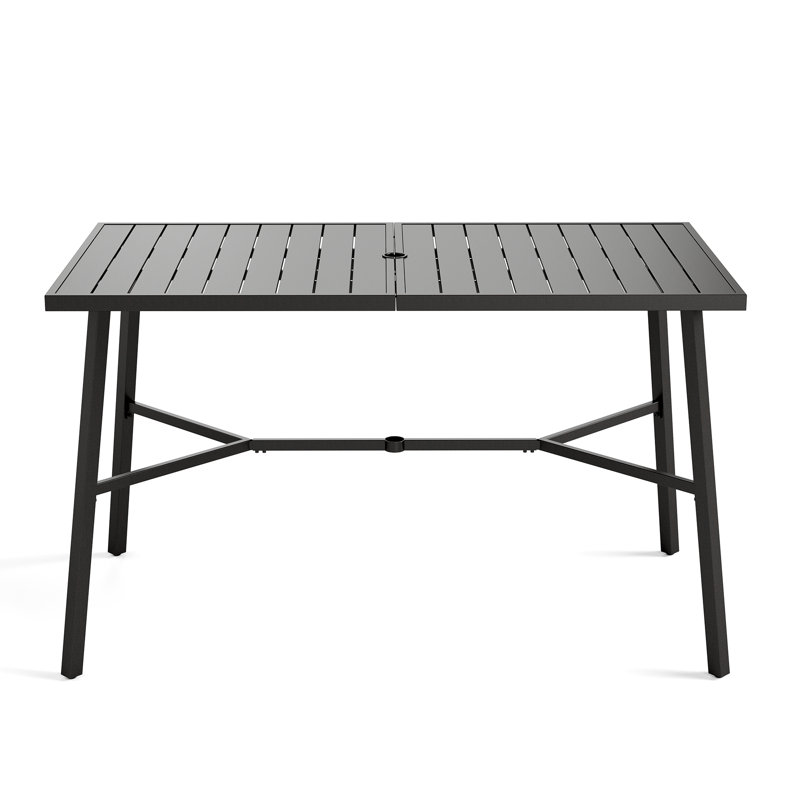 Alyne Metal Bar Table Dimensions: 35 W x 67 L x 41 H