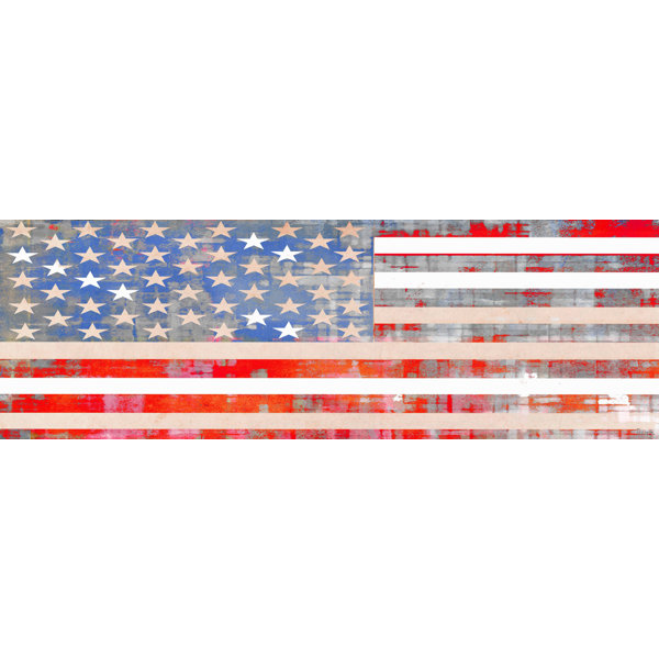 Parveztaj Usaflag By Parvez Taj Painting Print On Wrapped Canvas Wayfair