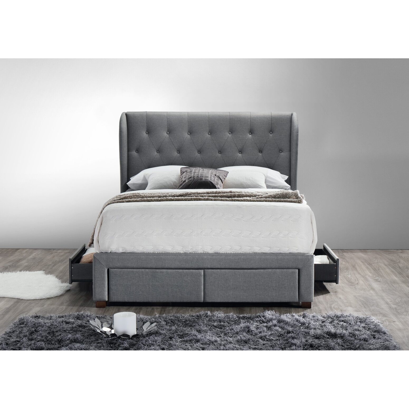 House of Hampton Southampton Upholstered Panel Bed & Reviews | Wayfair