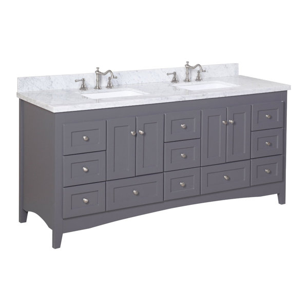 KBC Abbey 72" Double Bathroom Vanity Set & Reviews Wayfair