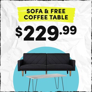 Ferris Sleeper Sofa + Bergland Coffee Table