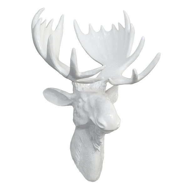 Moose Wall Decor three hands co. 3 resin gloss moose head wall décor | wayfair Moose Wall Decor three hands co. 3 resin gloss moose head wall décor | wayfair