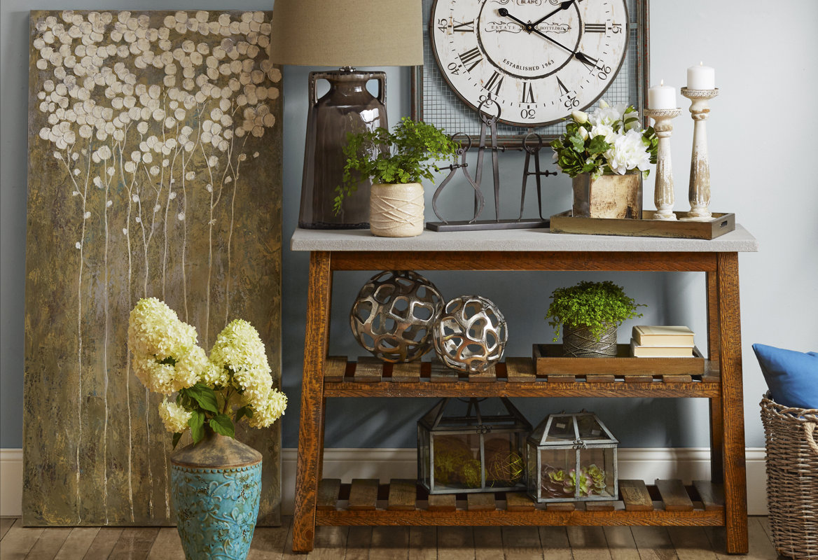 Creative Branch Faux White Flowers and Succulents in Decorative Vase & Reviews Wayfair